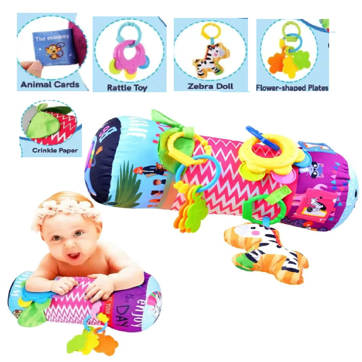 GENERICO - RODILLO DE ESTIMULACION SENSORIAL PARA BEBE GATEO