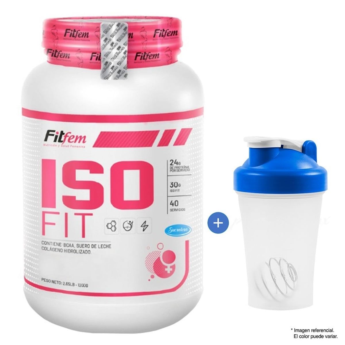 FITFEM - Proteína Fitfem IsoFit 1.1 Kg Vainilla + Shaker