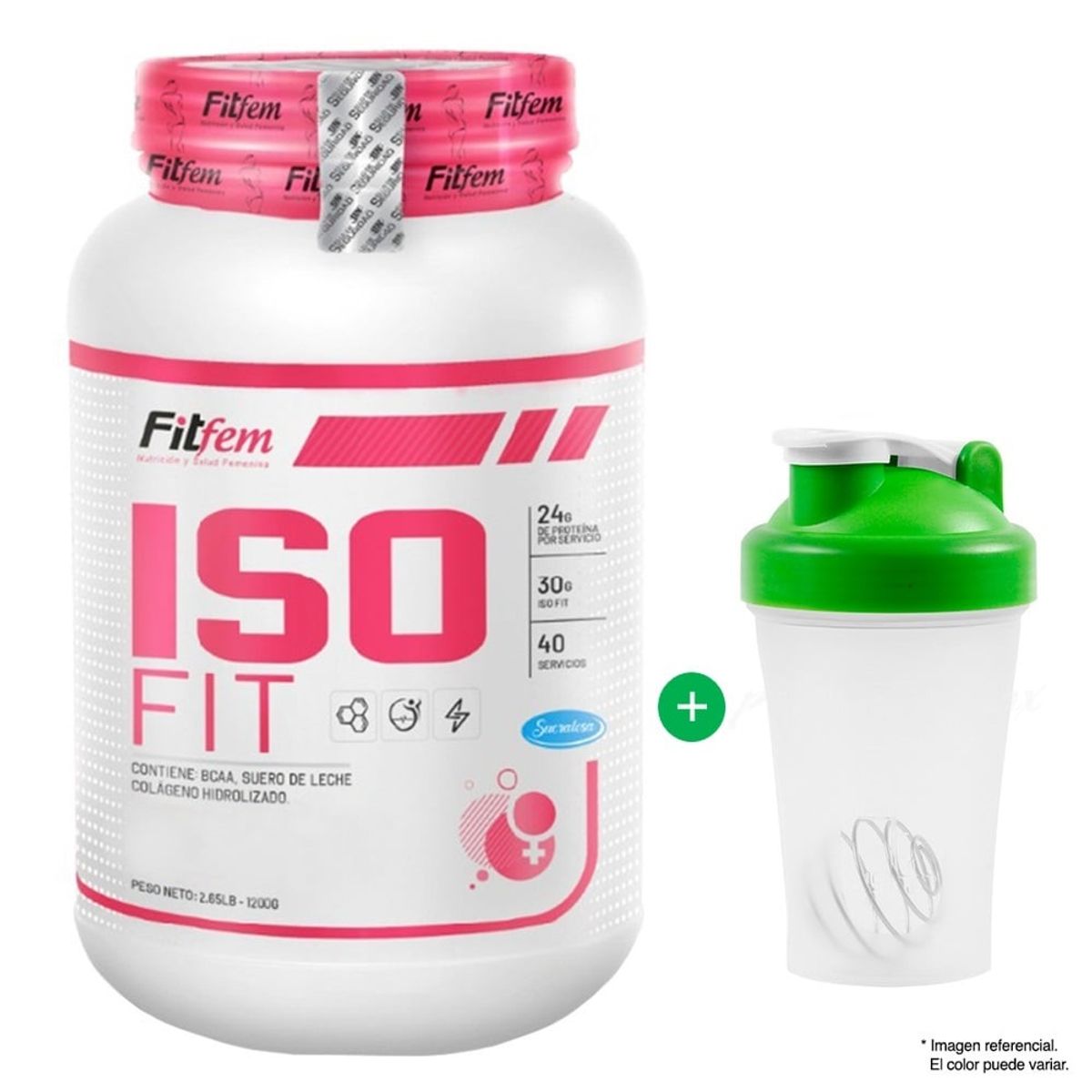 FITFEM - Proteína Fitfem IsoFit 1.1 Kg Chocolate + Shaker