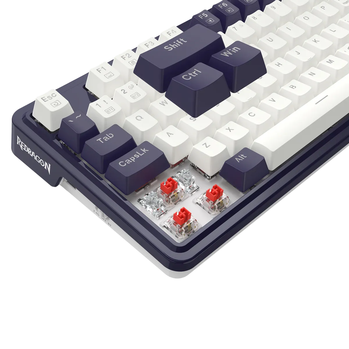 REDRAGON - Teclado Redragon UCAL PRO RGB Wireless English K673WB WHITEBLACK