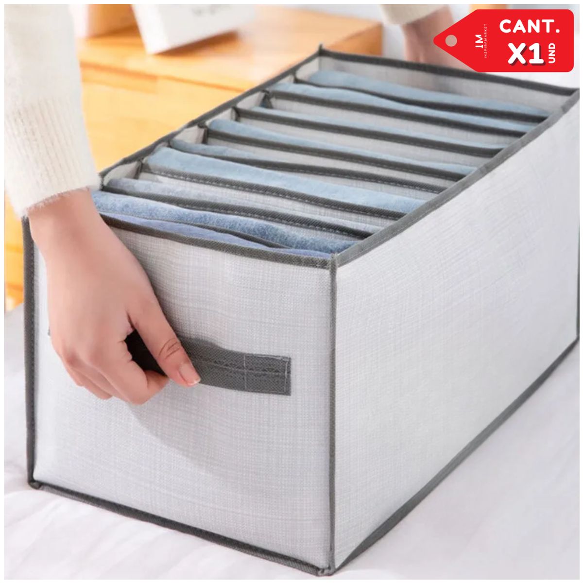 INSPIRA MARKET - Organizador multiusos de polos camisas ropa 12 Compartimentos