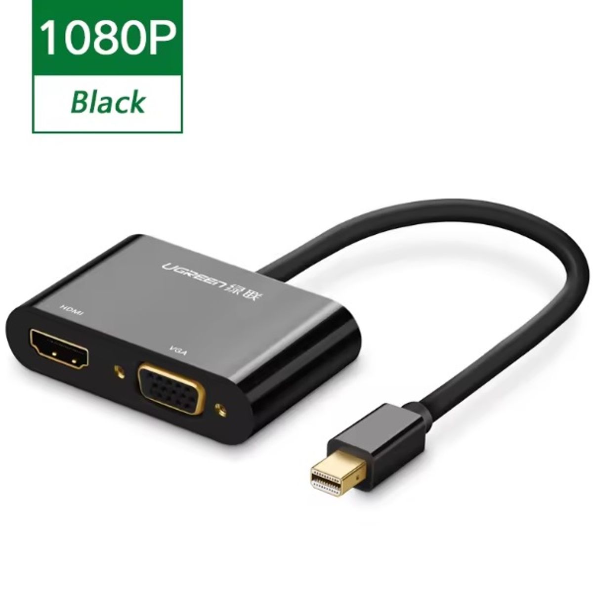 UGREEN - MINI CONVERTIDOR UGREEN DISPLAYPORT A HDMI VGA - MODLEO MD108