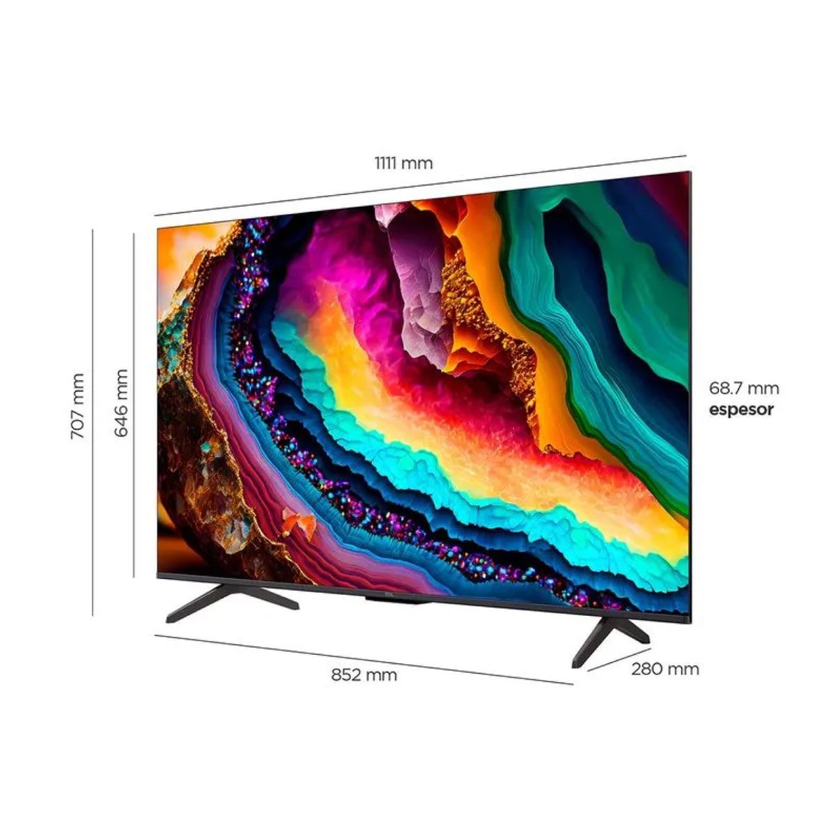 TCL - Televisor Smart TCL 50 UHD 4K 50P755 Nuevo Modelo - Negro