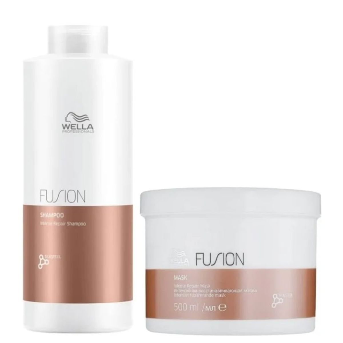 WELLA - WELLA FUSION – Dúo Shampoo 1L + Mask 500 ml