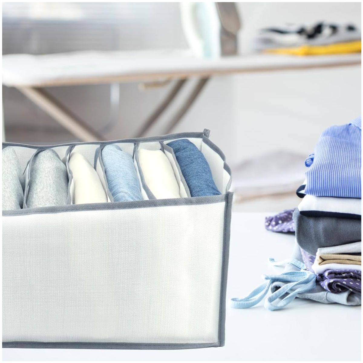 INSPIRA MARKET - Organizador multiusos de polos camisas ropa 9 Compartimentos