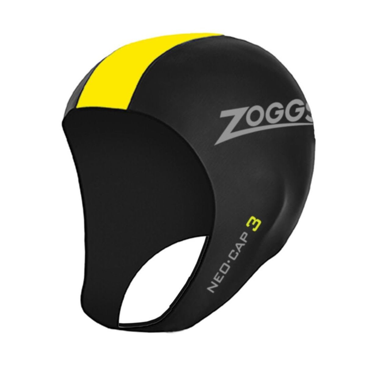 ZOGGS - Gorro de Natación Zoggs Neopreno Negro y Amarillo - SM