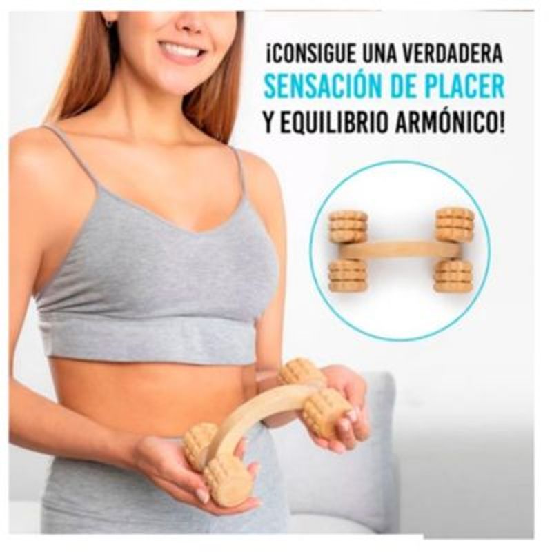 GENERICO - Masajeador Corporal de Carrito Maderoterapia