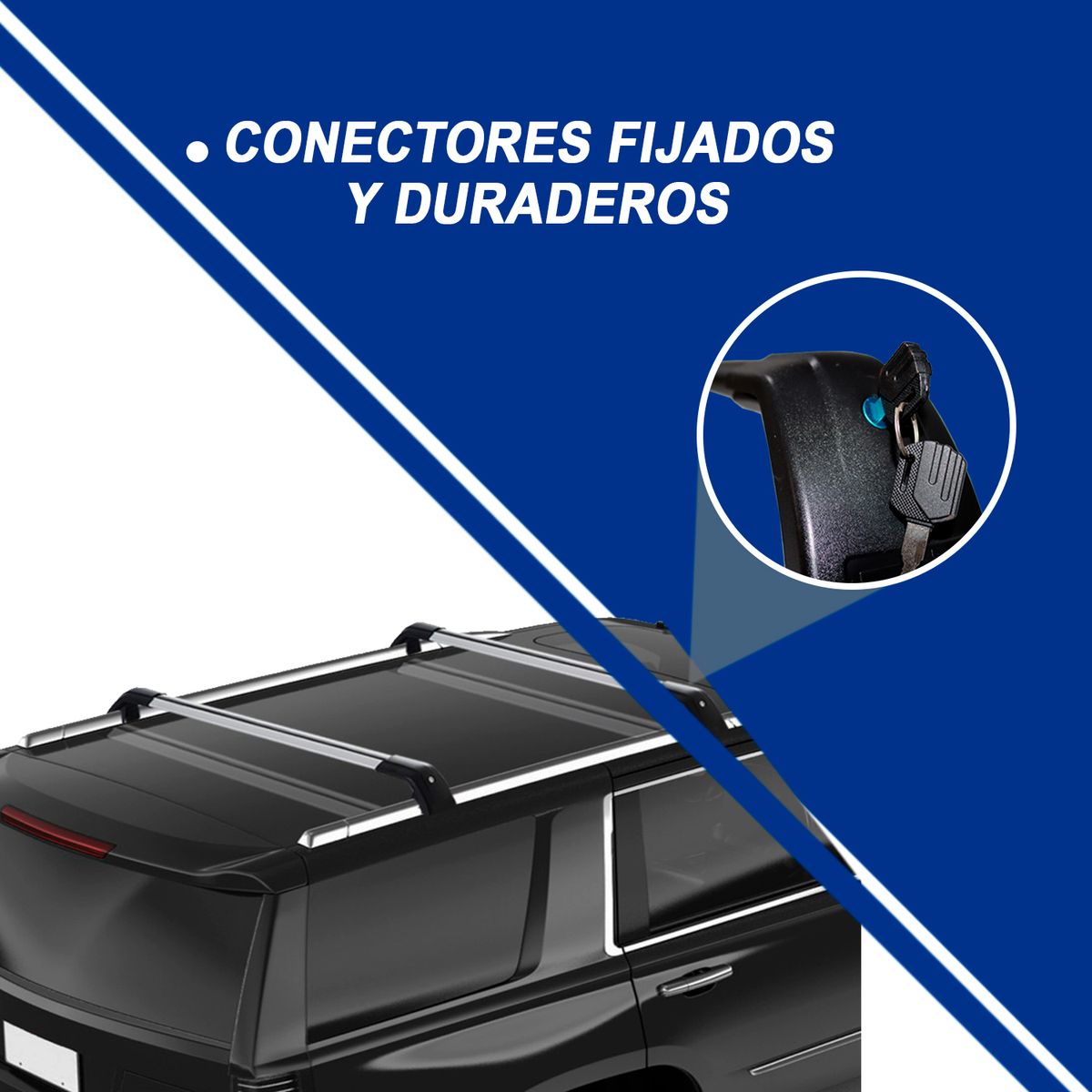 TECGO - BARRAS TRANSVERSALES PARA CAMIONETA NEGRO