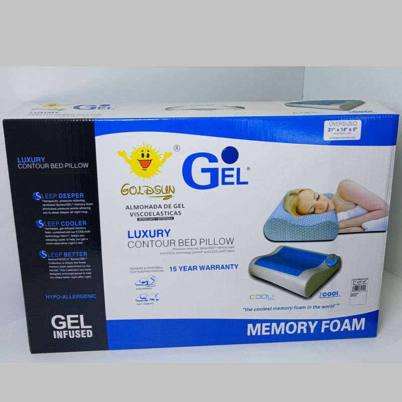 GOLDSUN - ALMOHADA VISCOELASTICA CON GEL 56X36 MEMORY FAOM