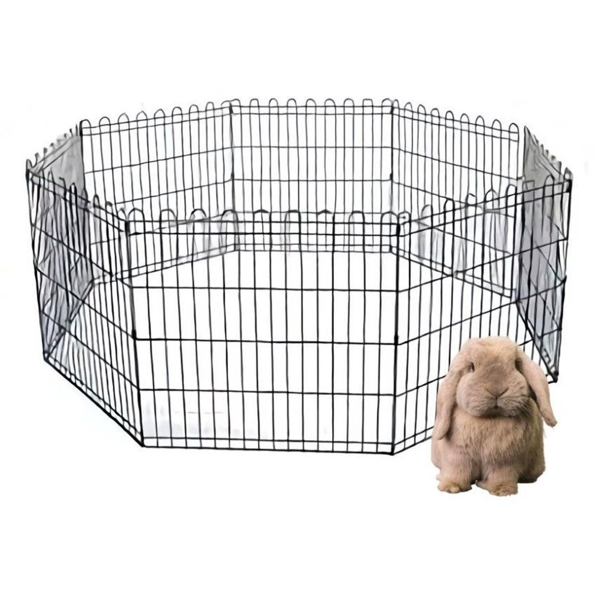 GENERICO - Corral cerco jaula para mascotas 60x80cm x 8 Piezas