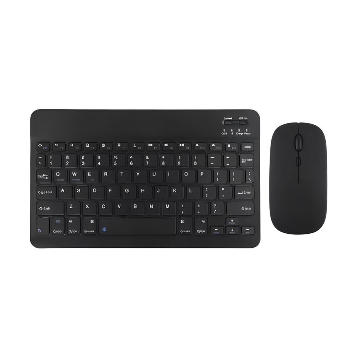 GENERICO - Kit Teclado y Mouse Inalámbrico Bluetooth Negro