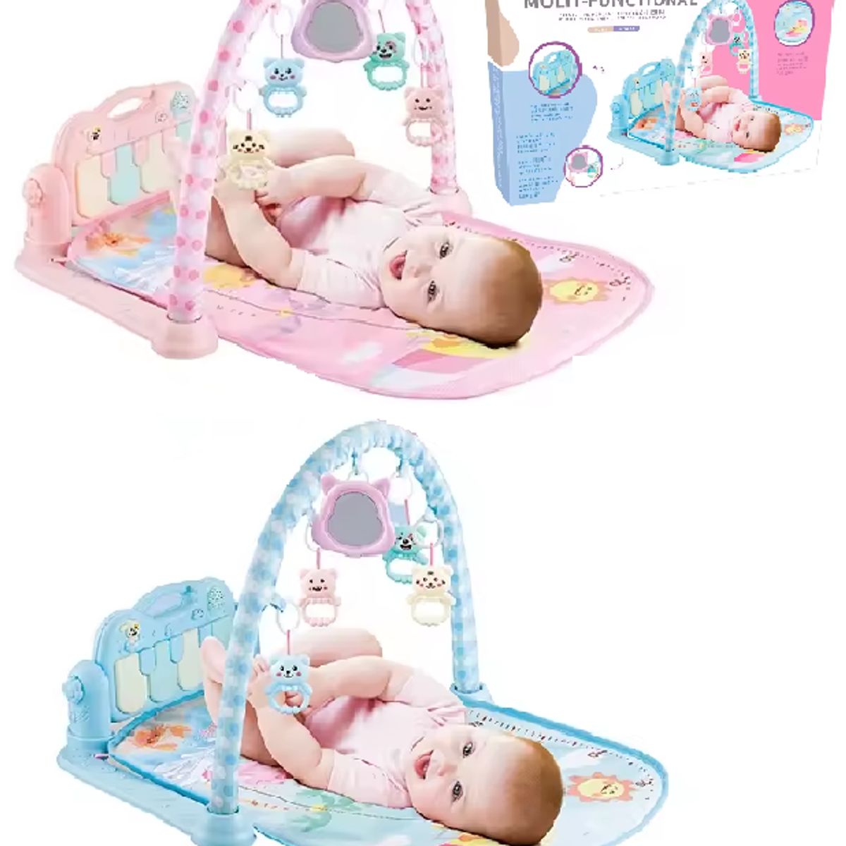 GENERICO - Gimnasio para Bebe Piano Musical  Colchoneta Multifuncional