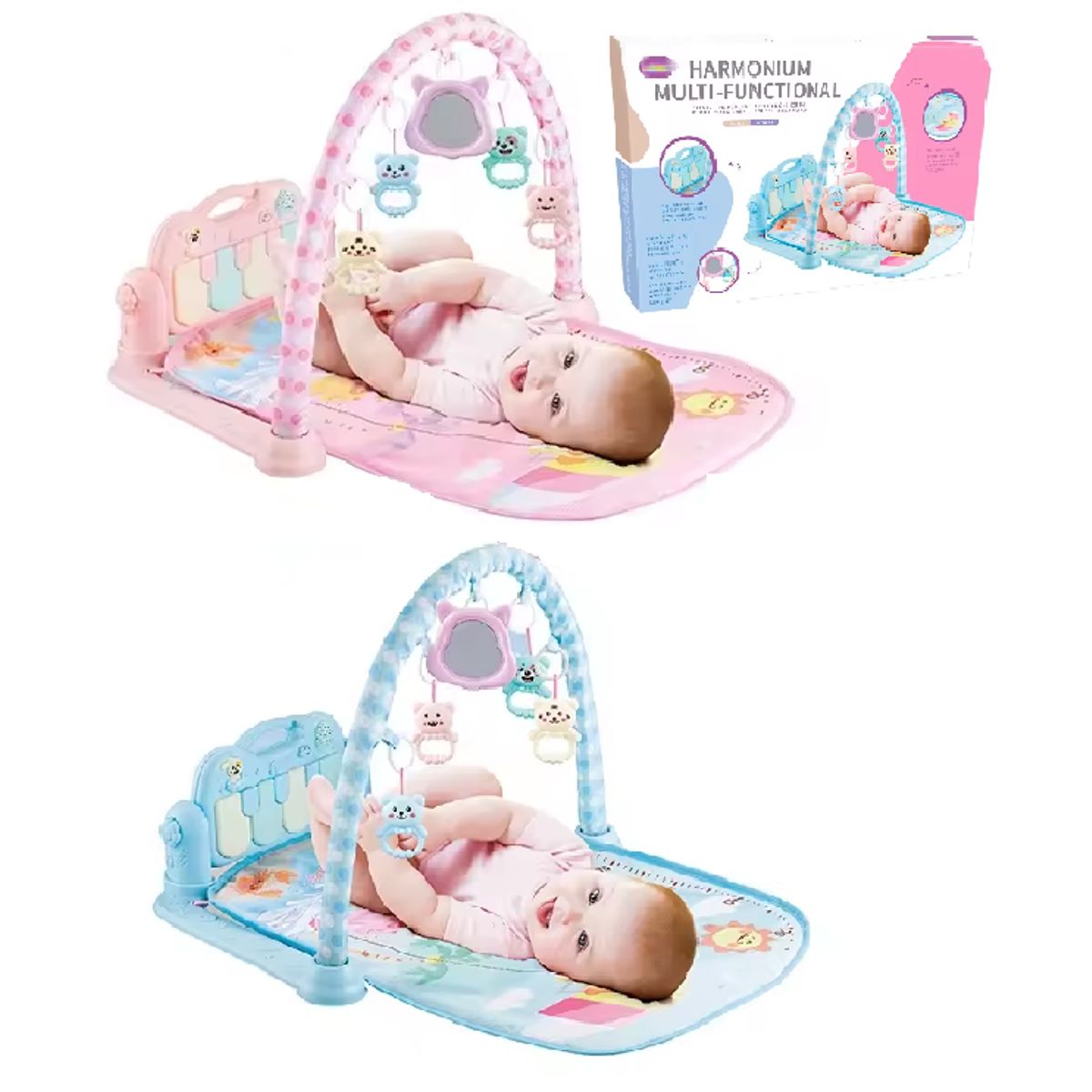 GENERICO - Gimnasio para Bebe Piano Musical  Colchoneta Multifuncional