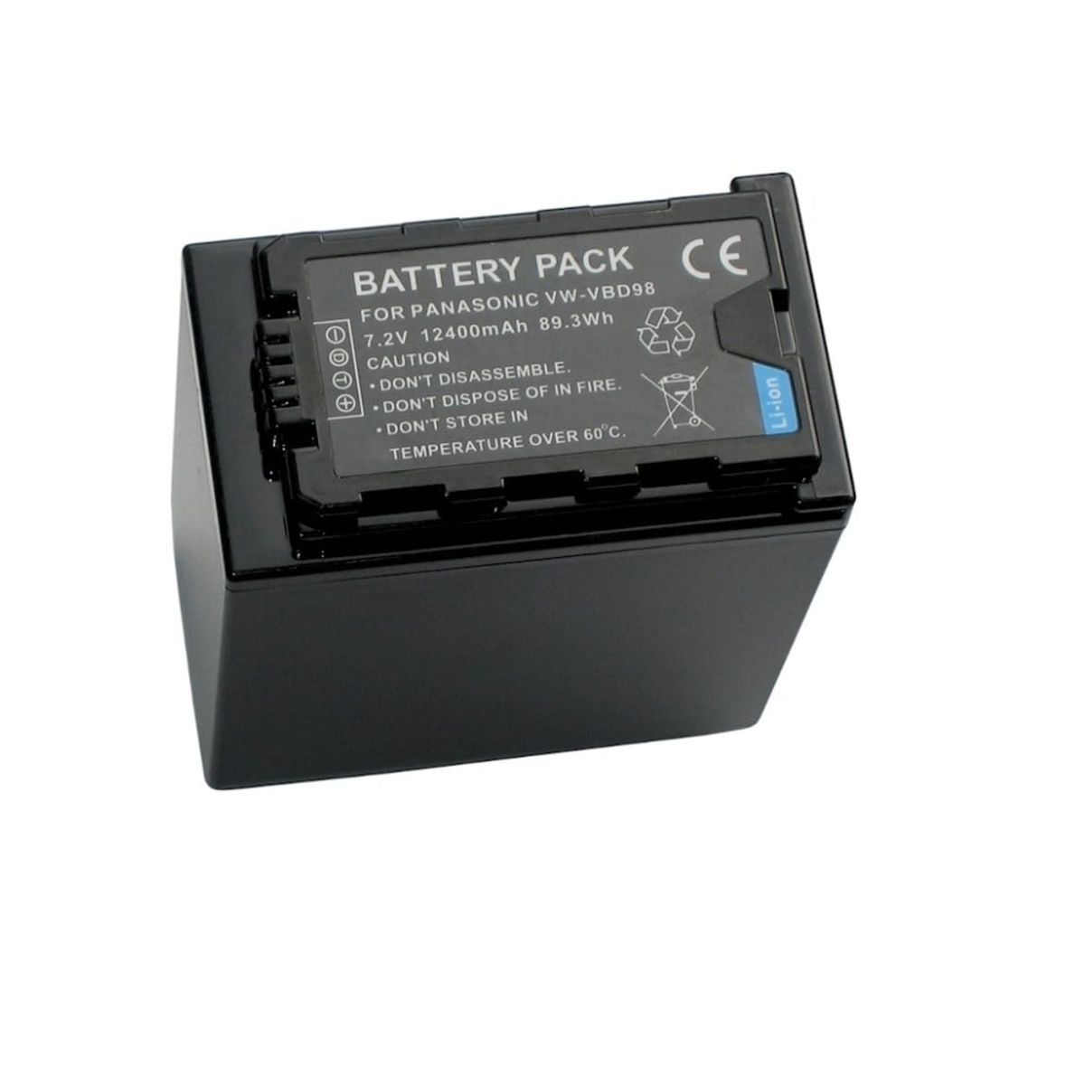 GENERICO - Batería VW-VBD98  12,400mah para filmadora