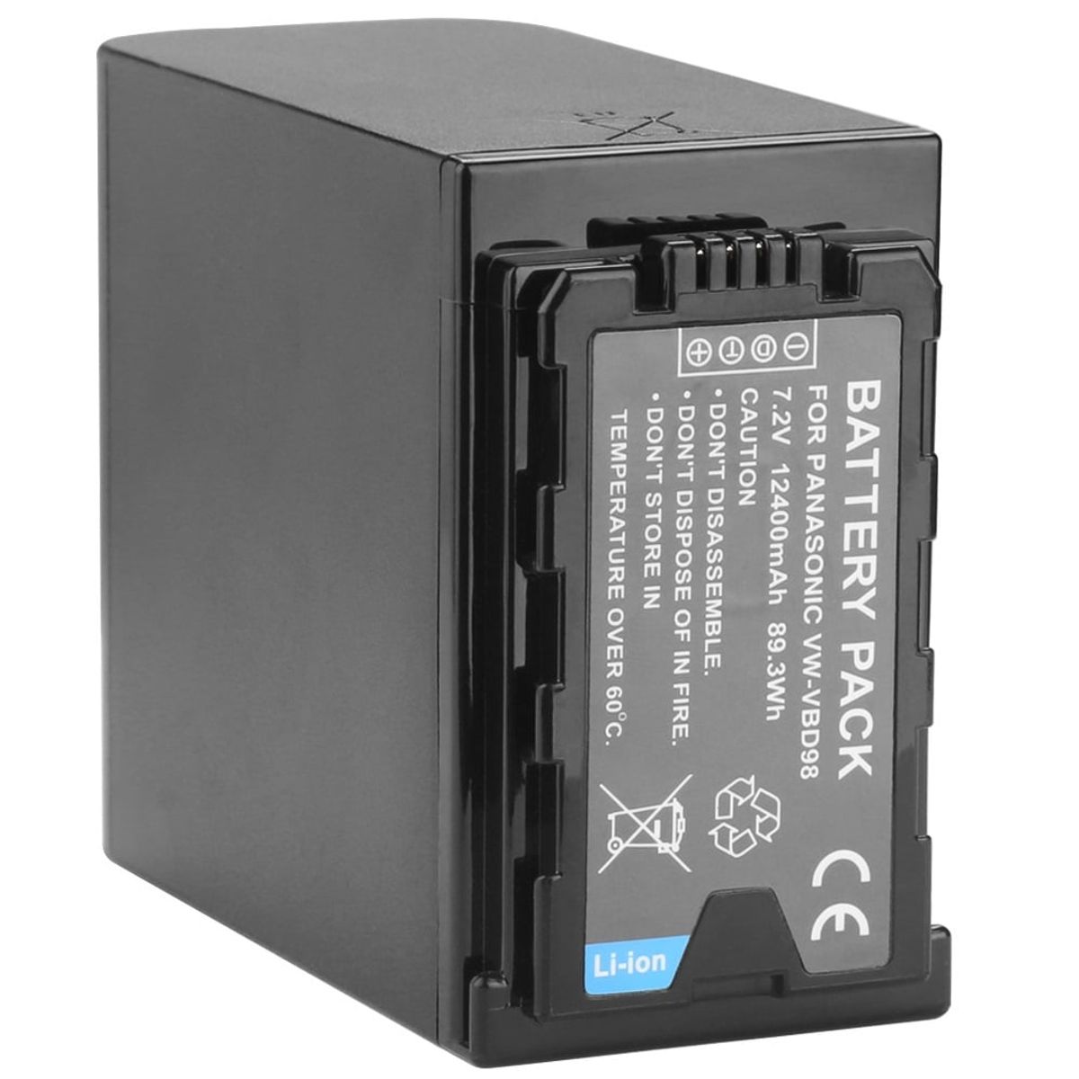 GENERICO - Batería VW-VBD98  12,400mah para filmadora