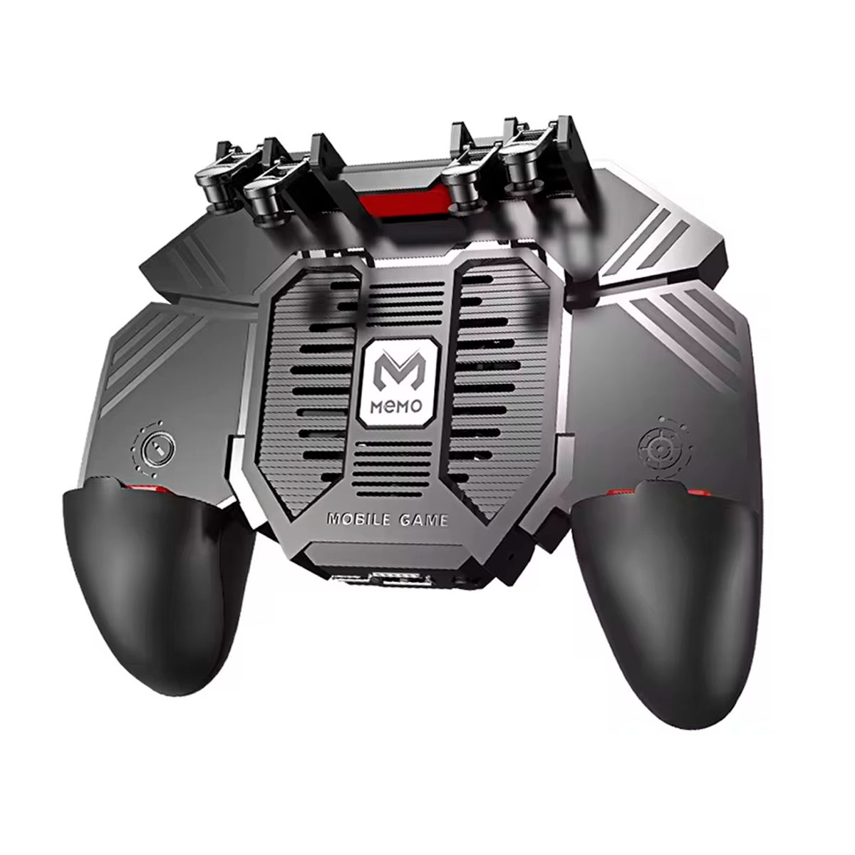 MEMO - Gamepad Mando Memo AK77 Con 4 Gatillos Ventilador y Power Bank.