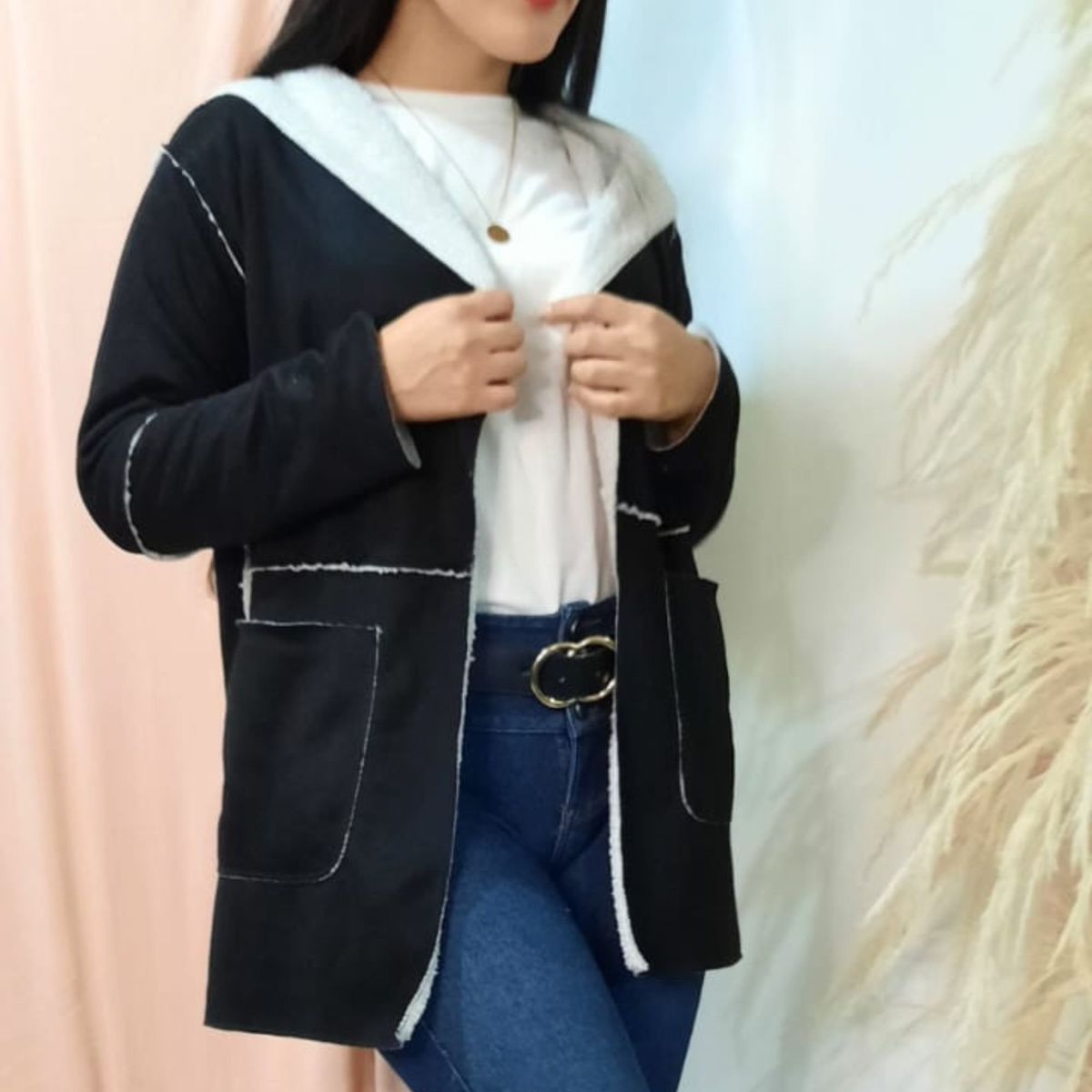 GENERICO - SACO ABRIGO PARA MUJER ELEGANTE