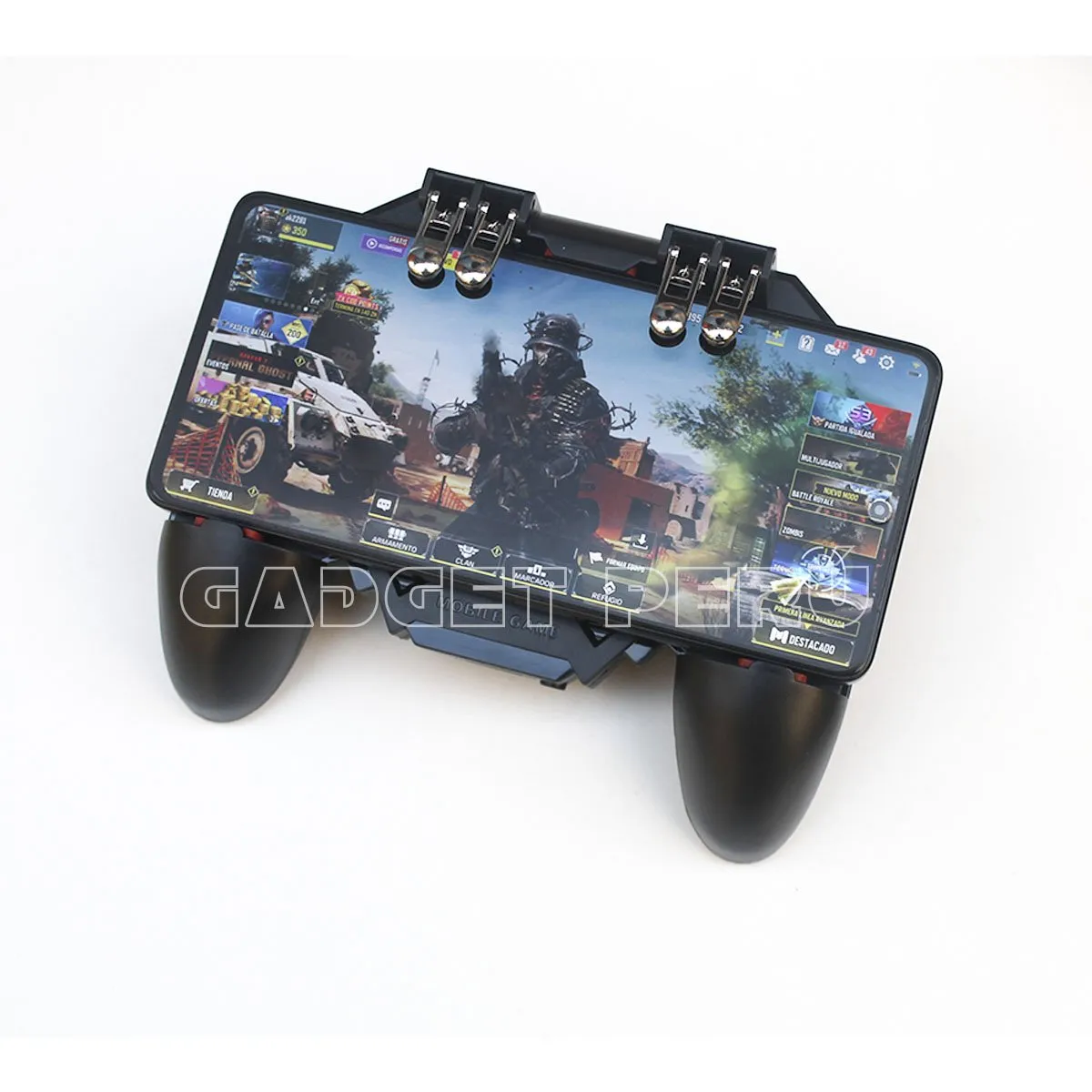 MEMO - Gamepad Mando Memo AK77 Con 4 Gatillos Ventilador y Power Bank.