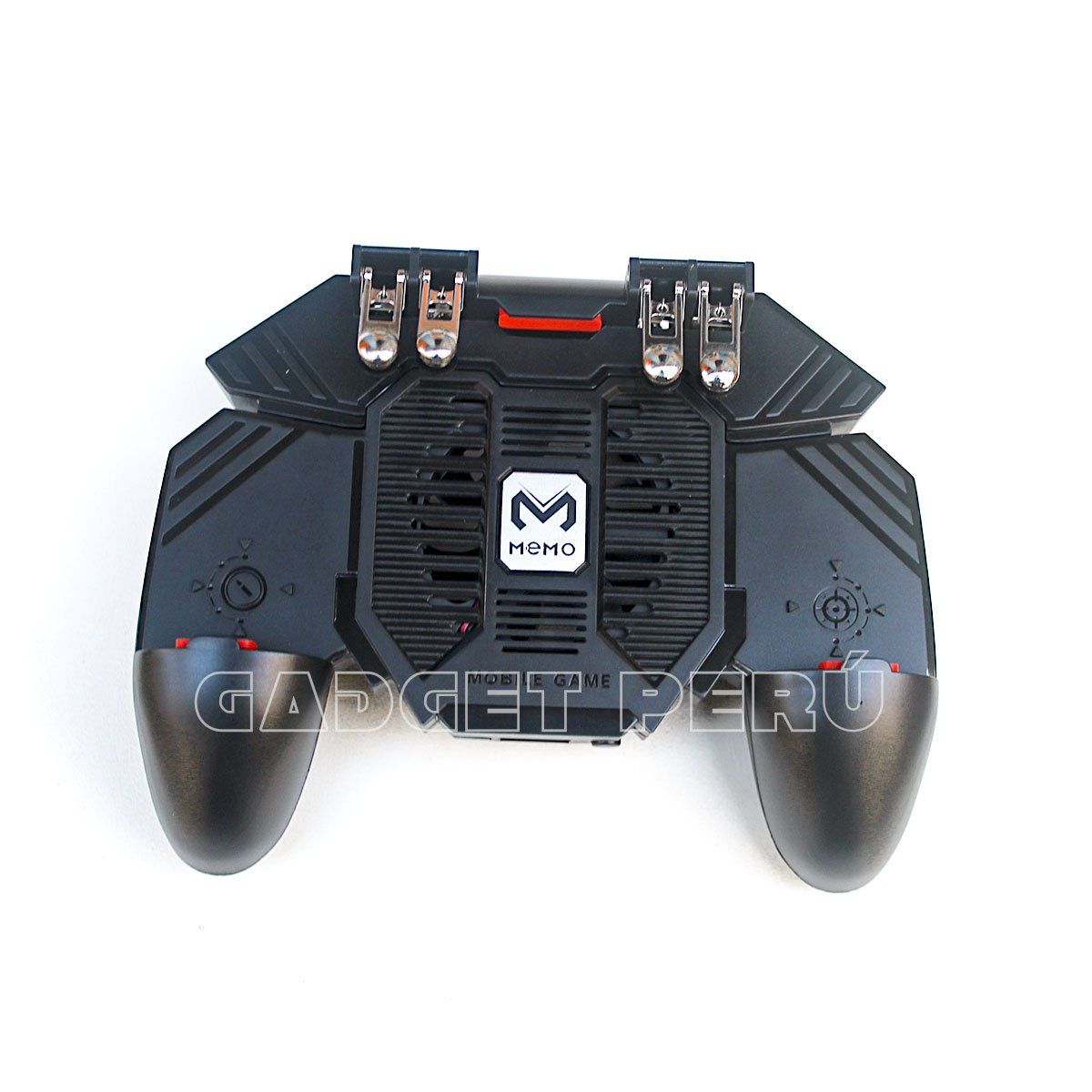 MEMO - Gamepad Control Memo AK77 Con 4 Gatillos + Ventilador + Power Bank.