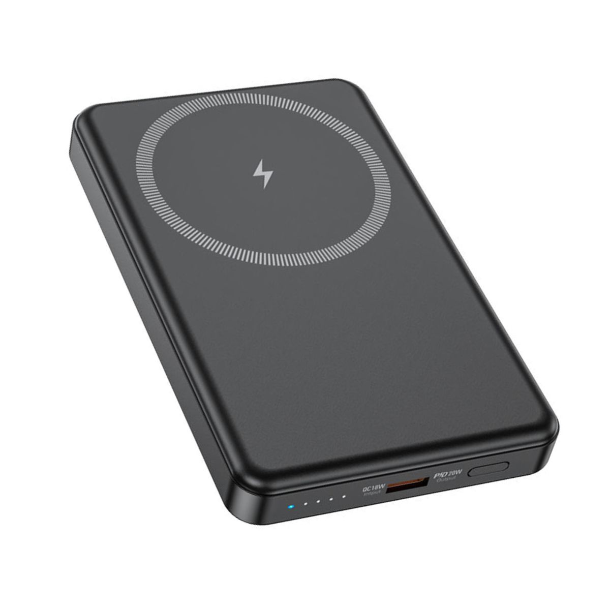 HOCO - Power Bank Hoco 5000mAh Carga Inalámbrico Magsafe 15W Carga Rápida PD 20W