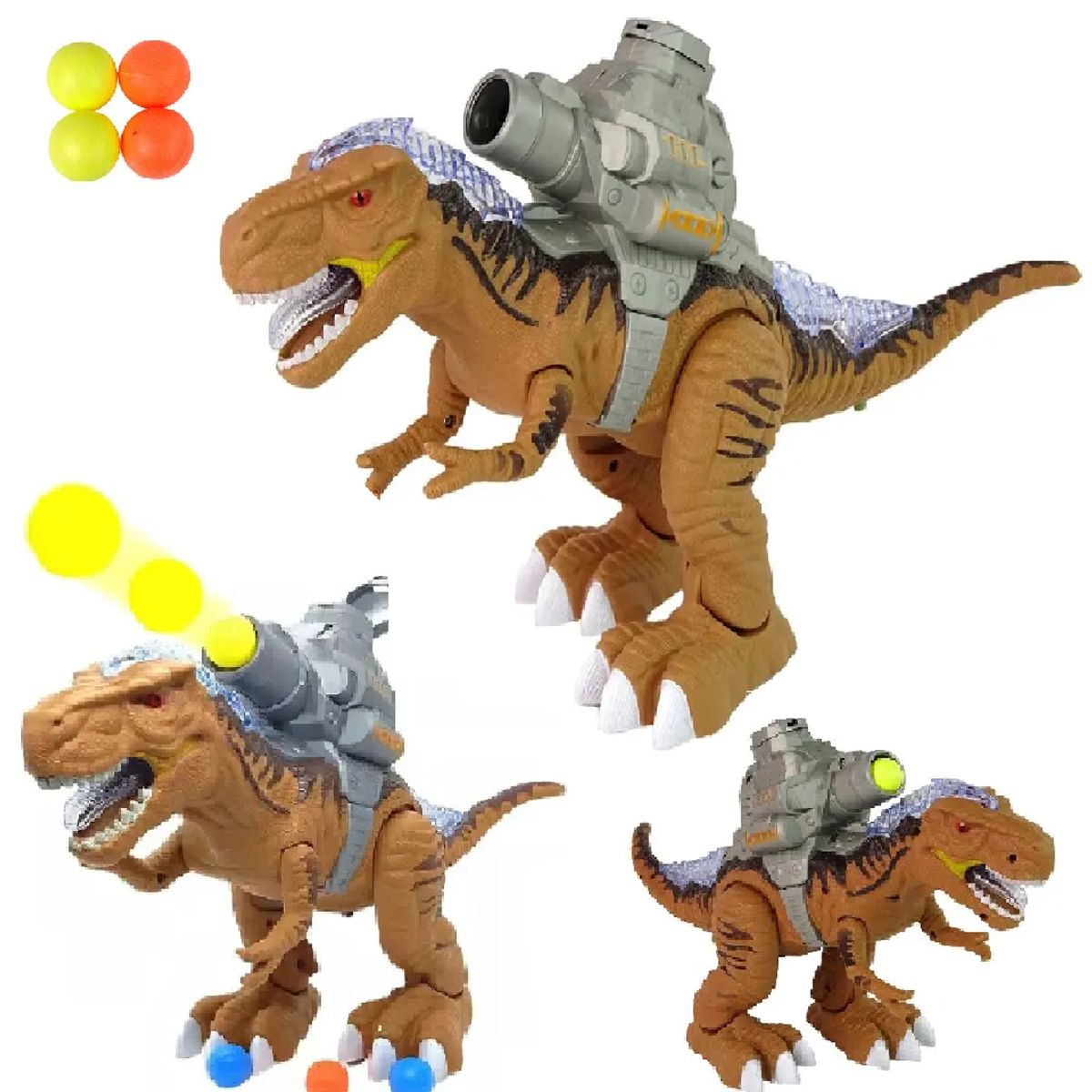 GENERICO - Dinosaurio Grande Lanza Pelotas De Plástico