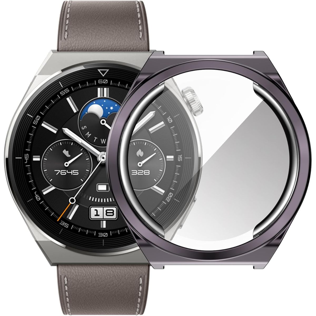 GENERICO - Case BUMPER PARA WATCH GT3 pro con Vidrio