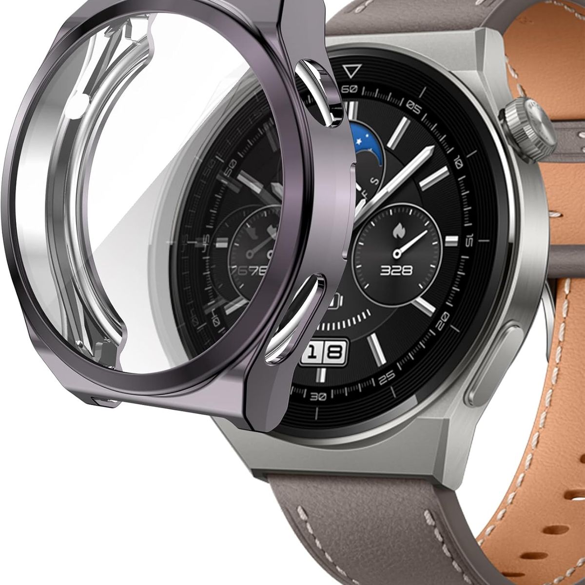 GENERICO - Case BUMPER PARA WATCH GT3 pro con Vidrio