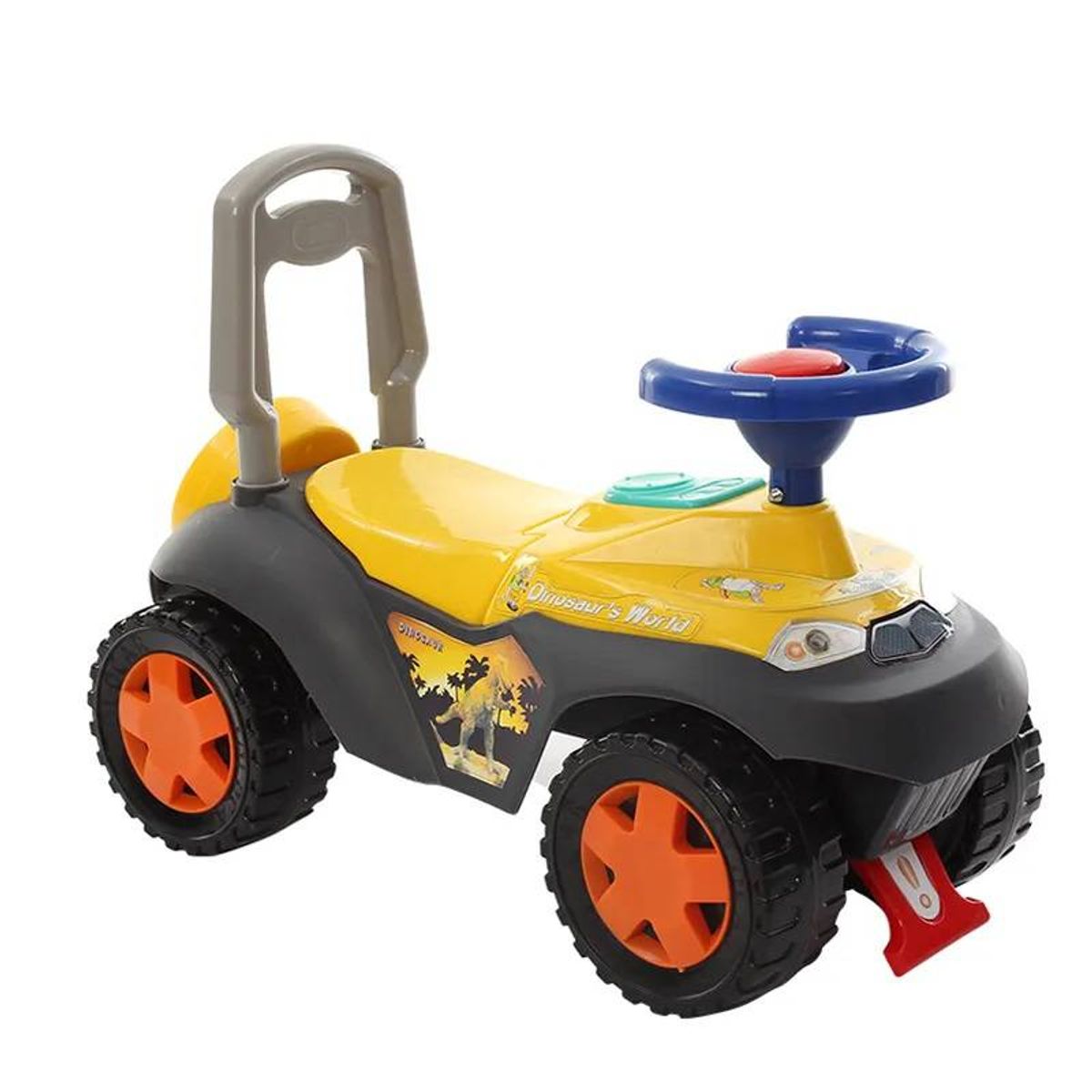 GENERICO - Buggy correpasillos Diseño Musical con luces DINO ROSADO