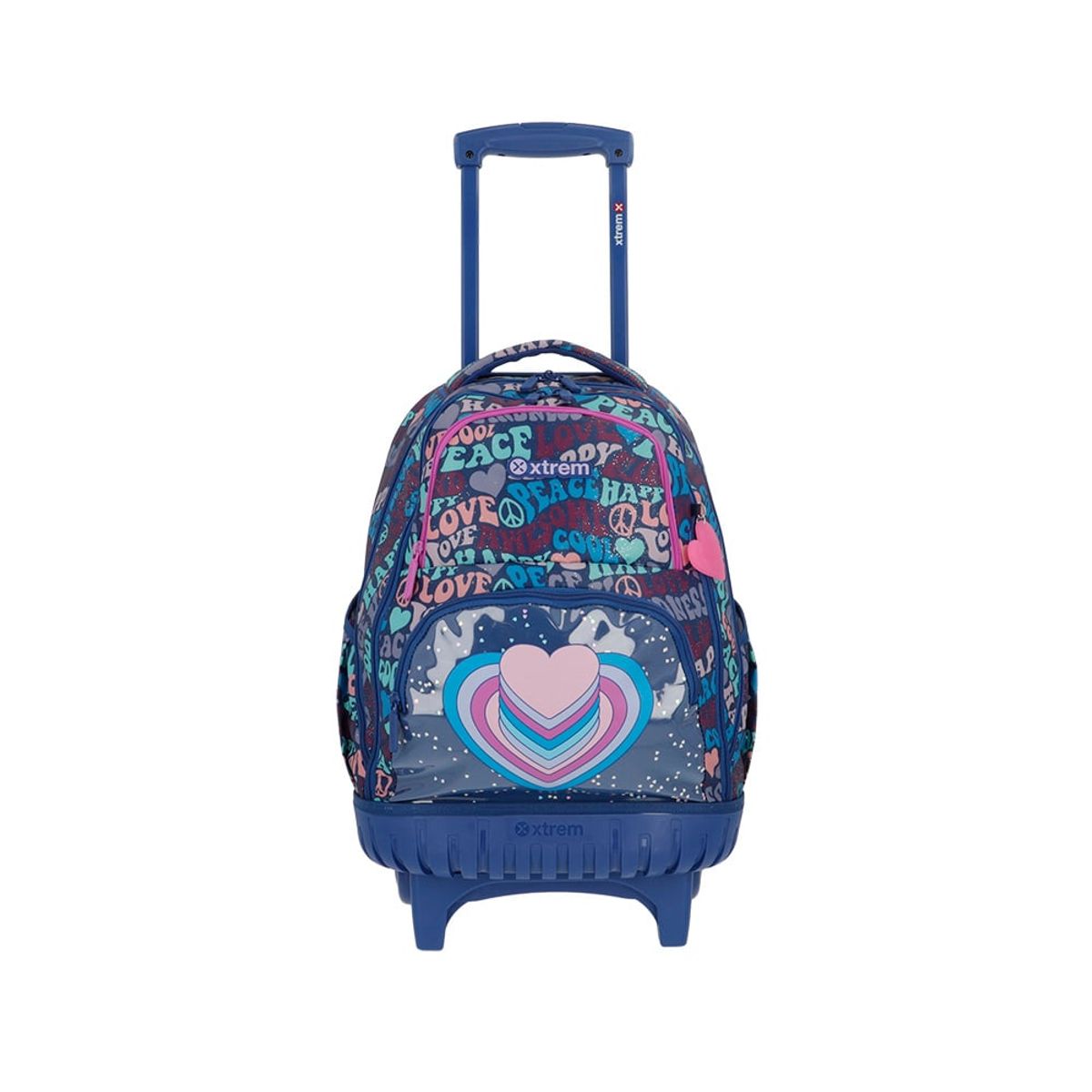 XTREM - Mochila Con Ruedas Cross 2.0 4XT Blue Hearts