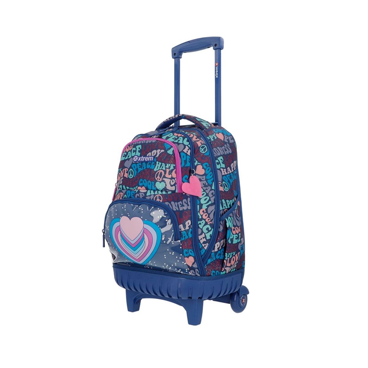 XTREM - Mochila Con Ruedas Cross 2.0 4XT Blue Hearts