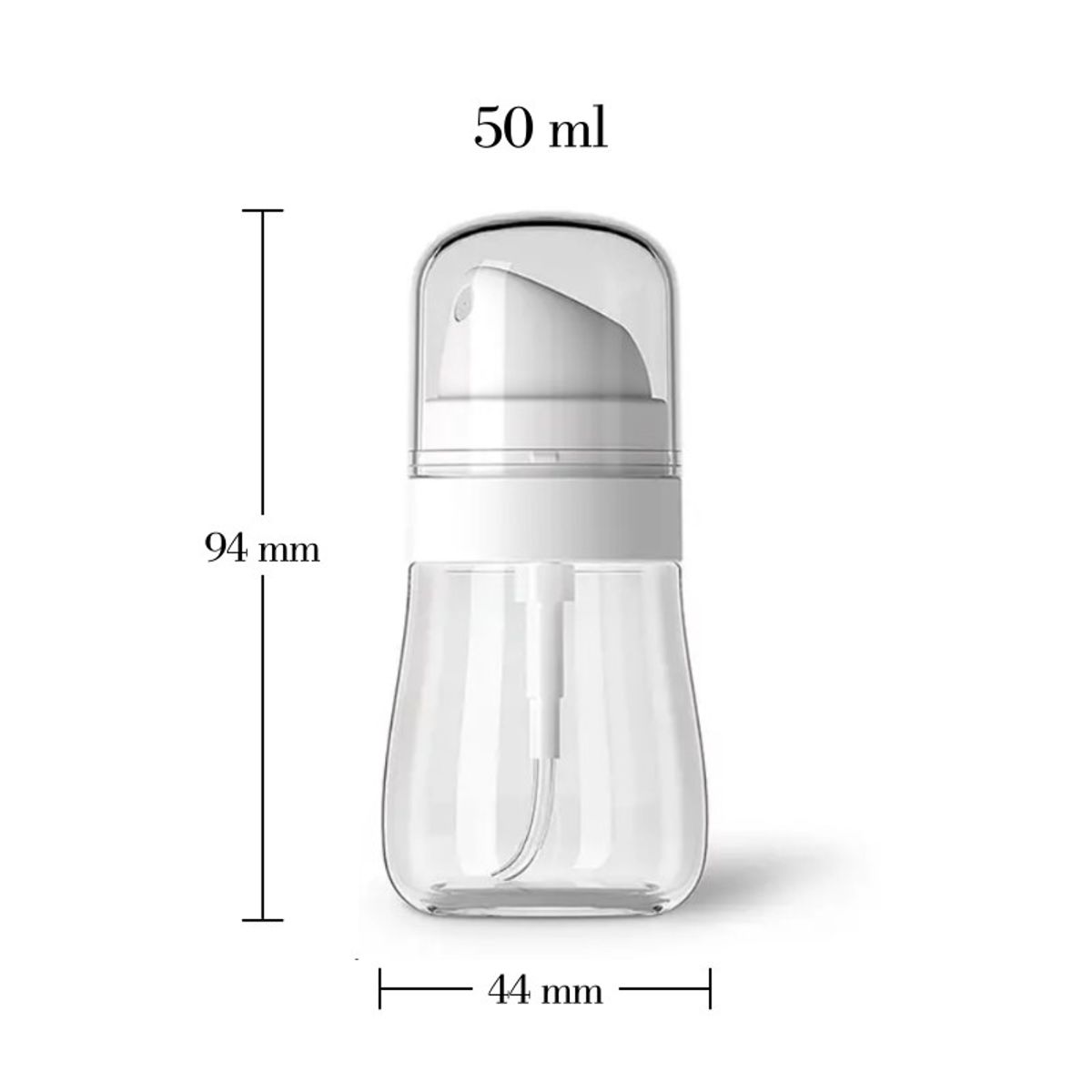 GENERICO - Fina Botella Spray Pulverizador 50 ml por 2 unidades