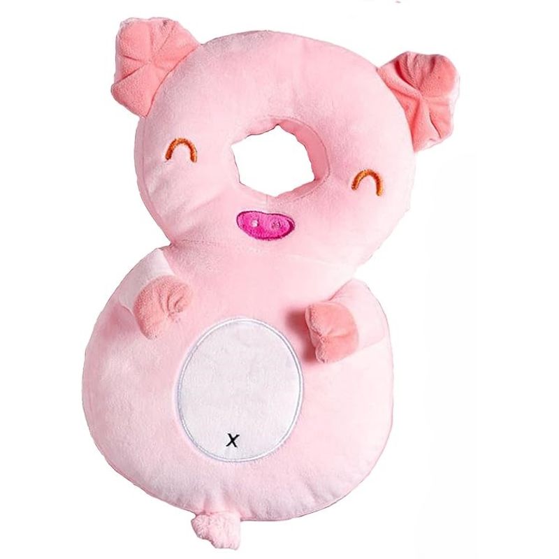 GENERICO - MOCHILA DE PROTECCIÓN PARA CABEZA Y ESPALDA - BEBÉS - CERDO