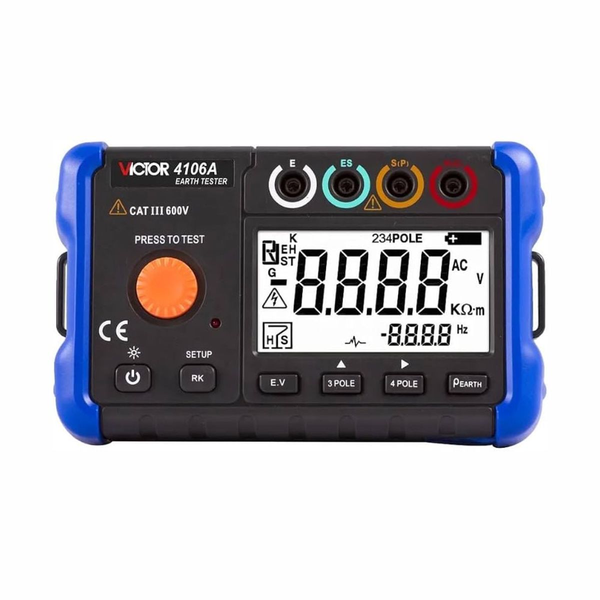 VICTOR - Telurometro y medidor de resistividad de suelo VICTOR 4106A