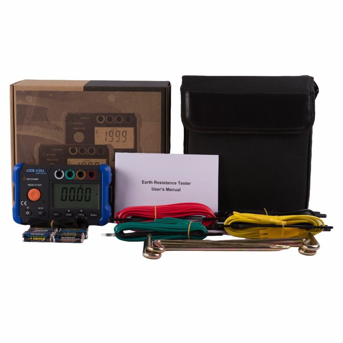 VICTOR - Telurometro y medidor de resistividad de suelo VICTOR 4106A