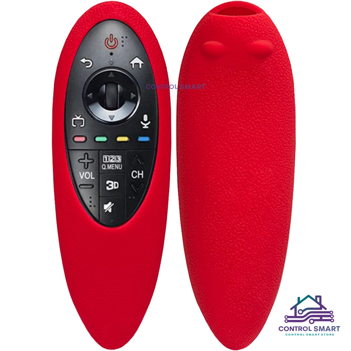 CASE - Funda Antideslizante Para El Control Remoto LG MR500 2014 WEBOS– Rojo