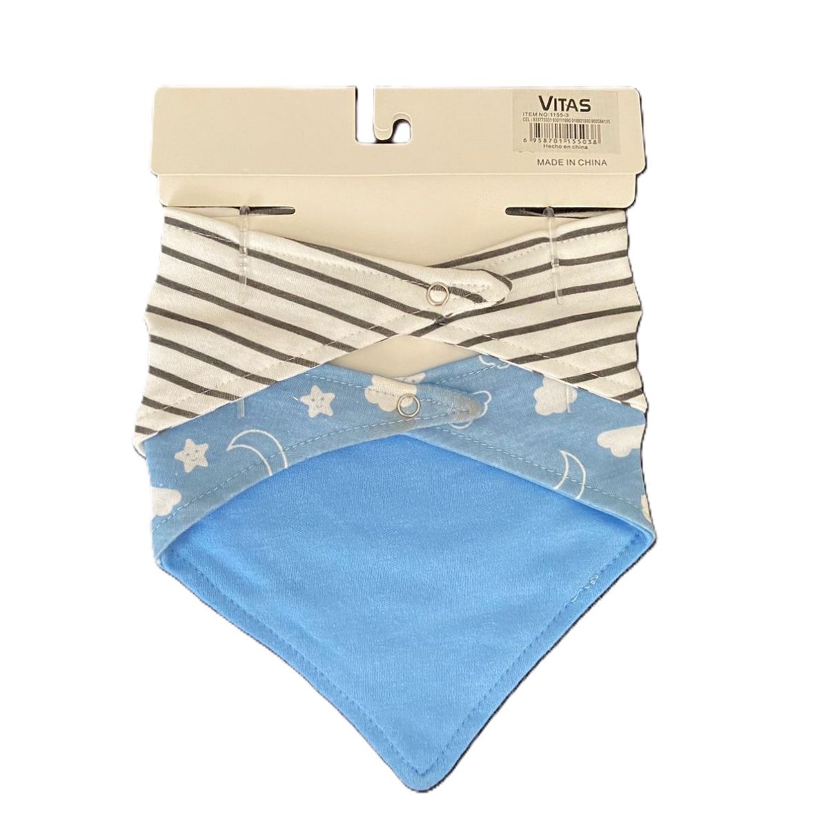 GENERICO - BANDANA BABERO PARA BEBE - 2PCS - JIRAFA