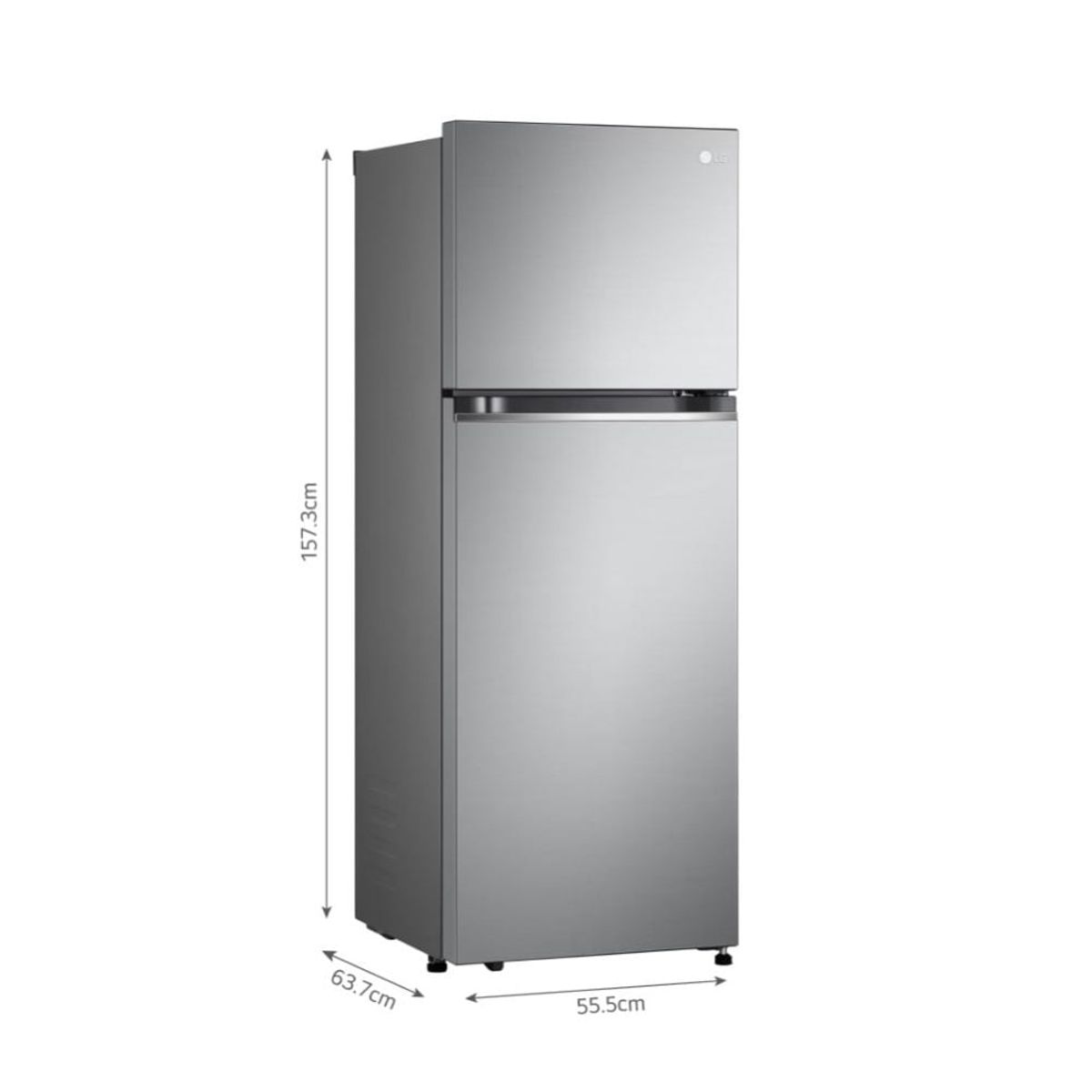 LG - Refrigeradora LG Top Freezer 241LT No Frost Door Cooling GT24BPP Plateado_.