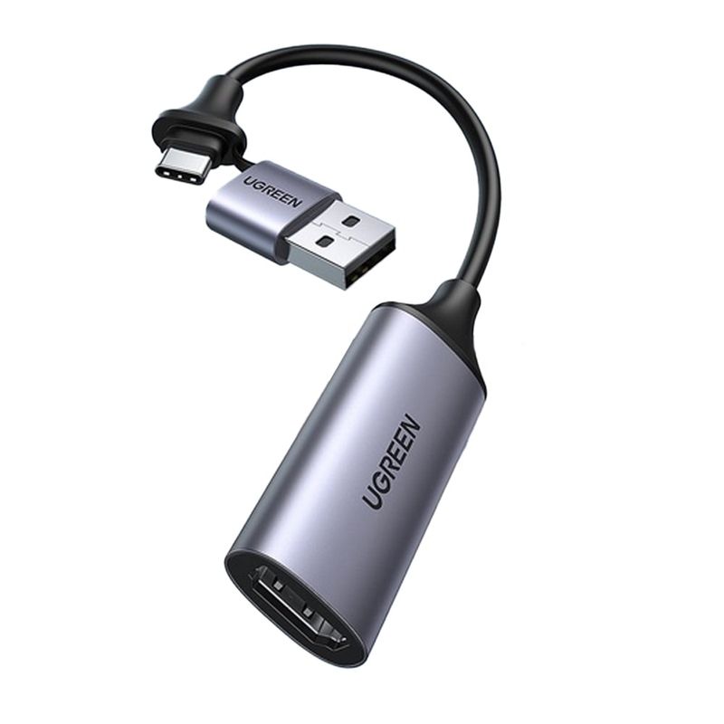 UGREEN - Capturadora de Video Usb 3.0 Hdmi Capture UGREEN 2 en 1 tipo c usb