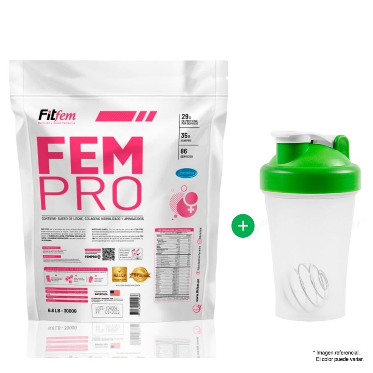 FITFEM - PROTEÍNA FEMPRO 3KG FITFEM CHOCOLATE MÁS SHAKER
