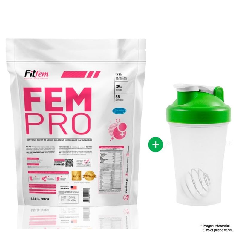 FITFEM - PROTEÍNA FEMPRO 3KG FITFEM CHOCOLATE MÁS SHAKER