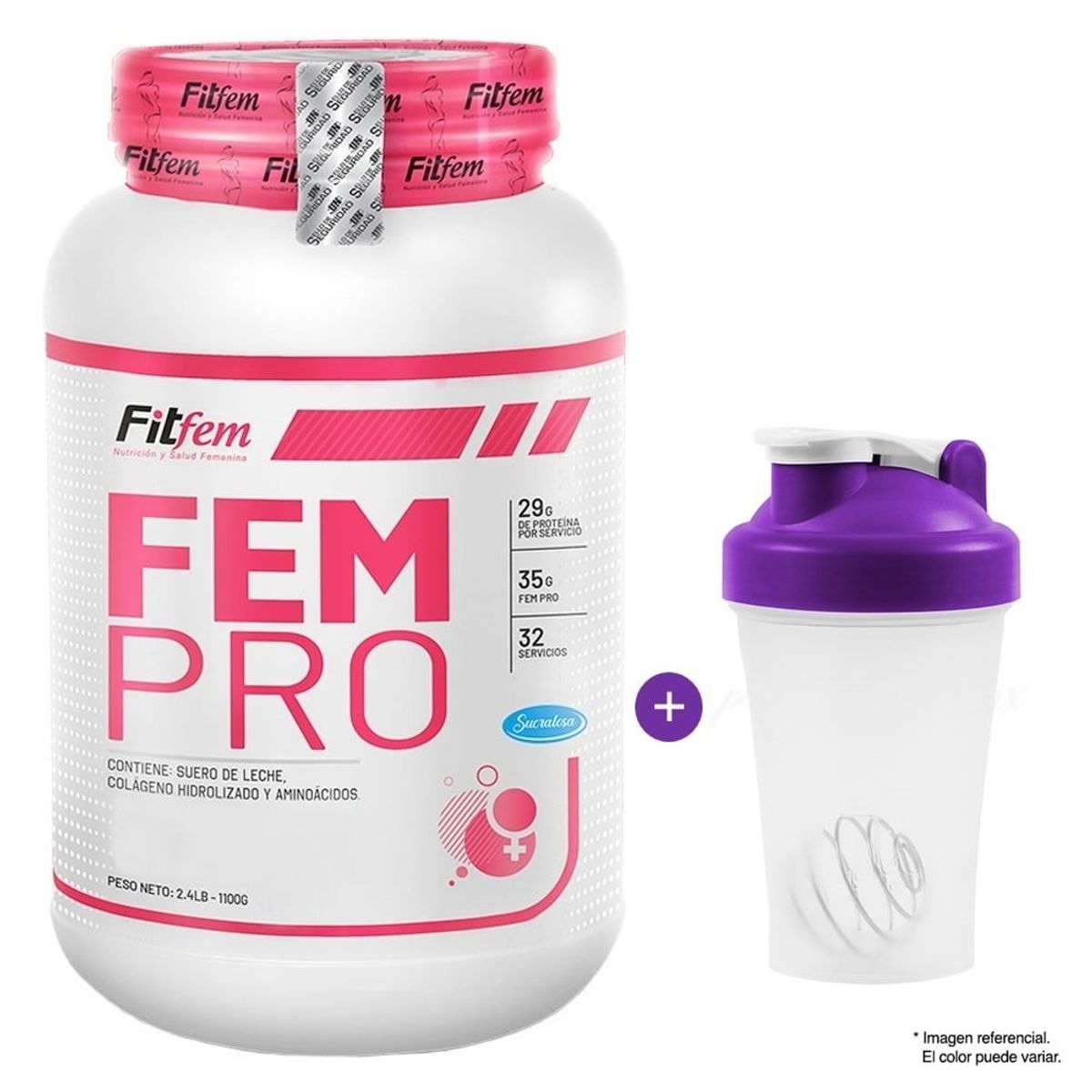 FITFEM - PROTEÍNA FITFEM FEMPRO 1100 GRAMOS CHOCOLATE