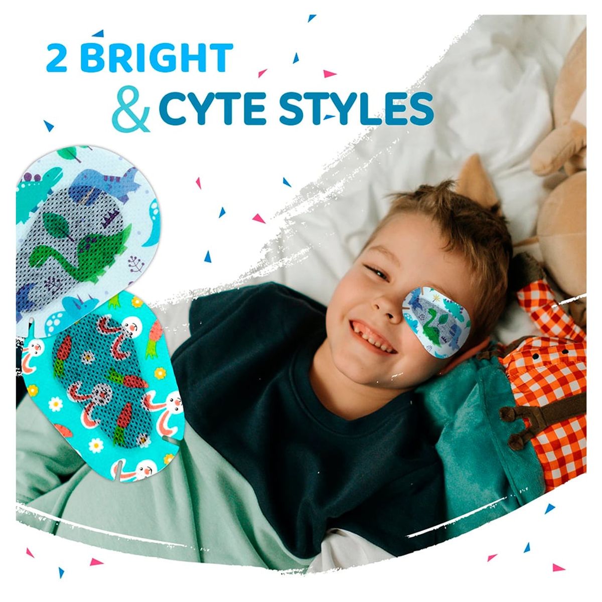 GENERICO - 40 Parches Oculares Para Niño Ojo Perezoso Ambliopía Celeste