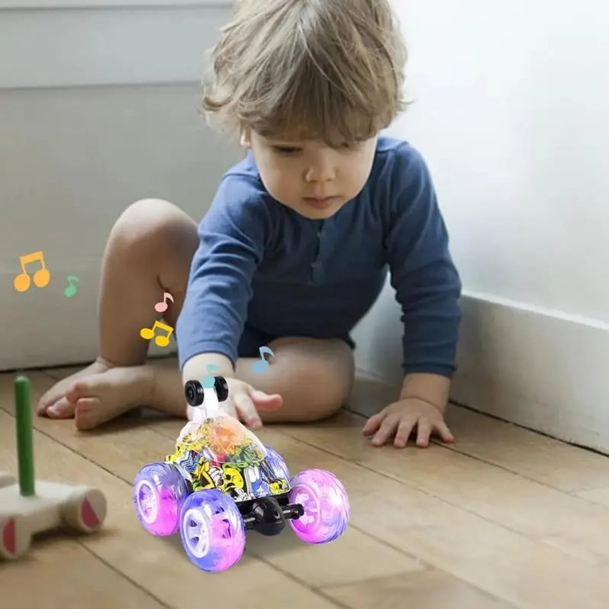 OEM - COCHE  ACROBATICO CON MUSICA LUCES Y CONTROL REMOTO STUNT CA