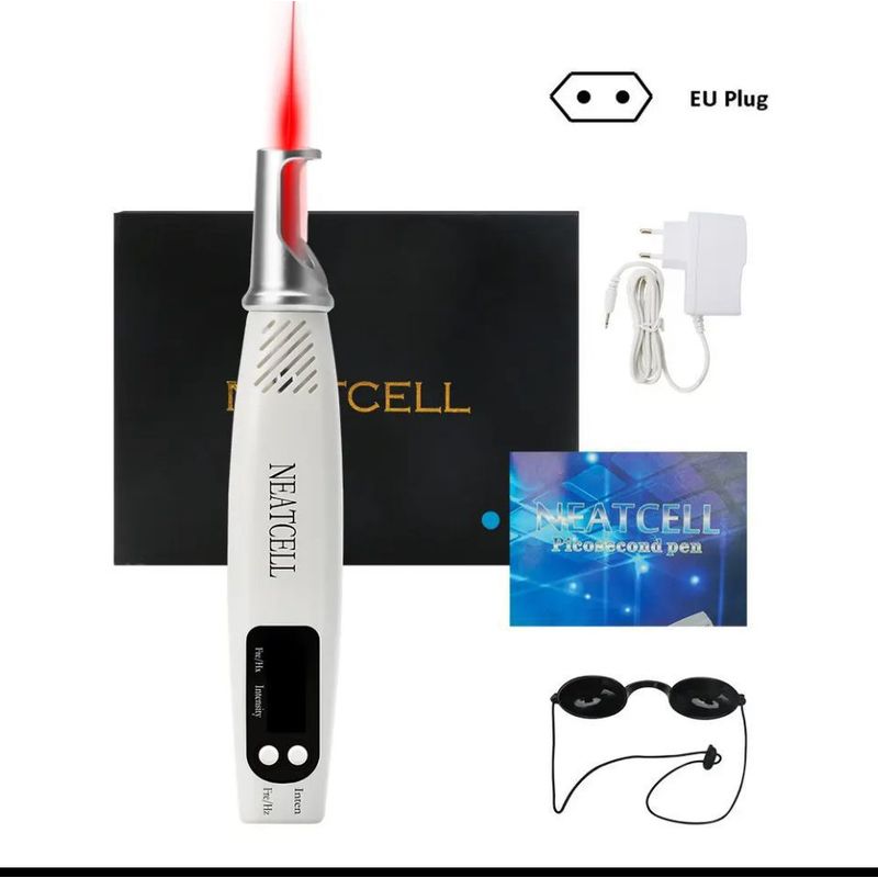 GENERICO - NEATCELL LASER PICOSEGUNDO COLOR ROJO PODOLOGIA BORRA TATUAJES MANCHAS PECAS ENTRE OTROS