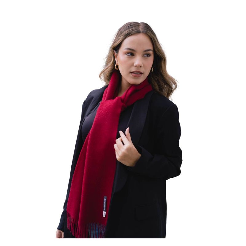 GENERICO - Bufanda Chalina Roja - 100% Baby Alpaca_.