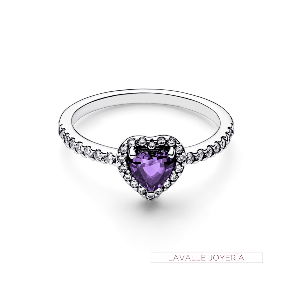 OEM - Anillo de Plata 950 Corazón Lavalle Joyeria