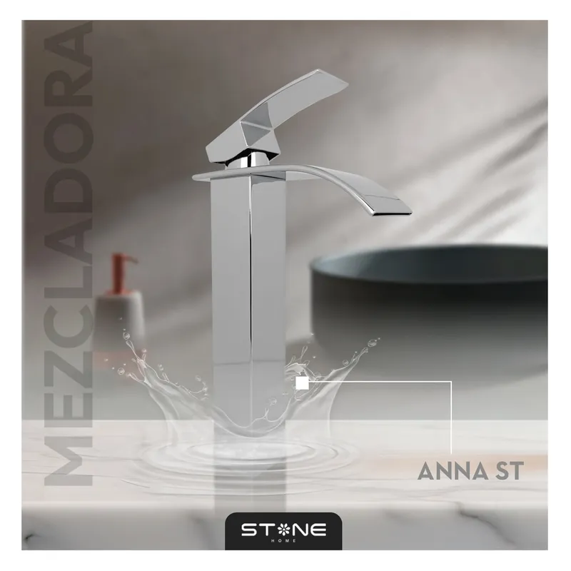 STONE - MEZCLADORA MONOCOMANDO PBOWL AL MUEBLE ANNA ST CROMADO STONE