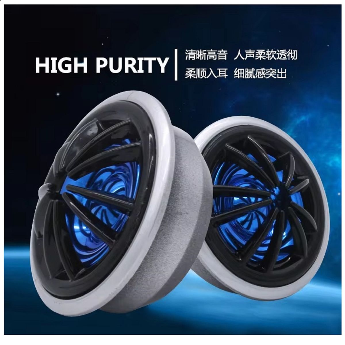 GENERICO - "Tweeter 130W  Alta Potencia en Azul Oscuro Sonido Premium"