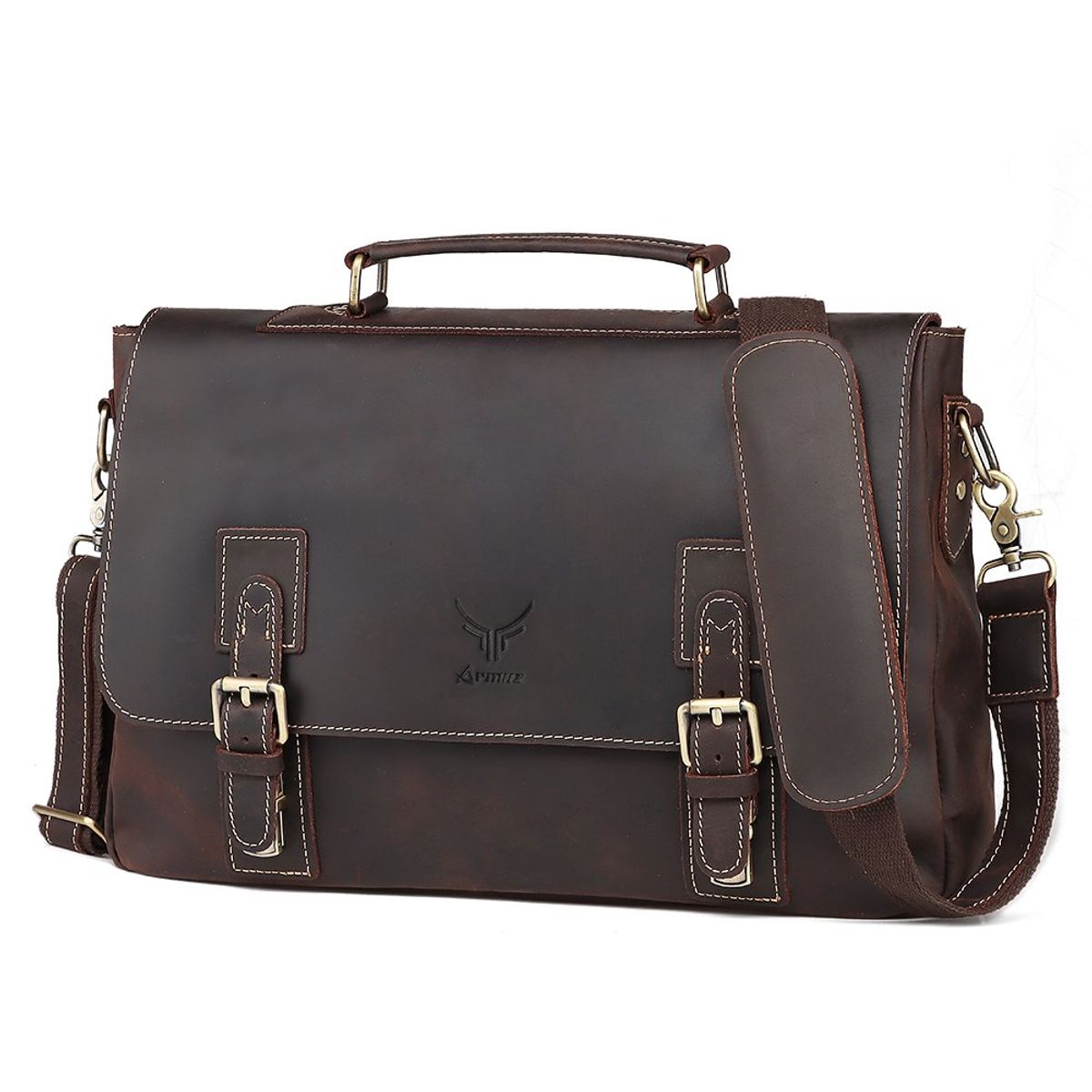 ARMUZ - Maletín de Cuero Vacuno de Alta gama -TRIFÓN- MH590