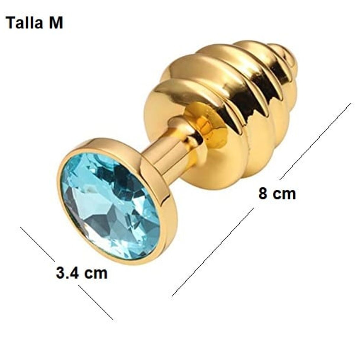 GENERICO - Butt Plug Anal Talla M Tapón Sin Cola Unisex No Vibrador